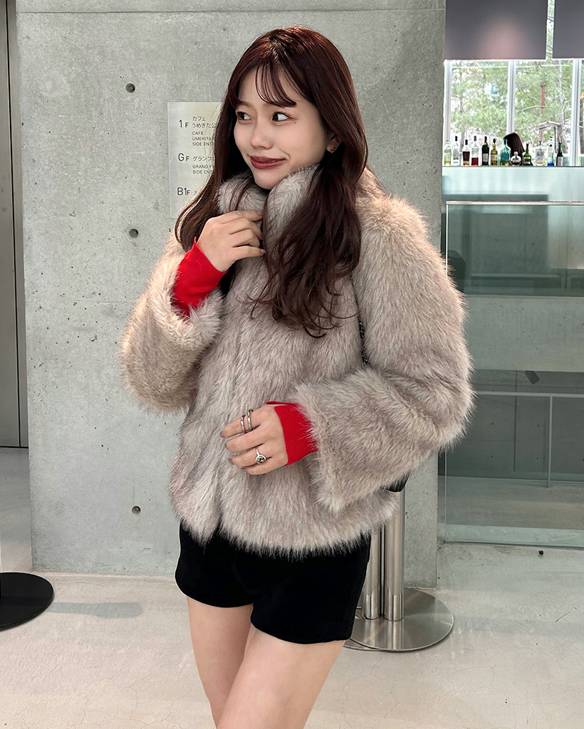 ハイネックファージャケット | ファッション通販サイト NUGU