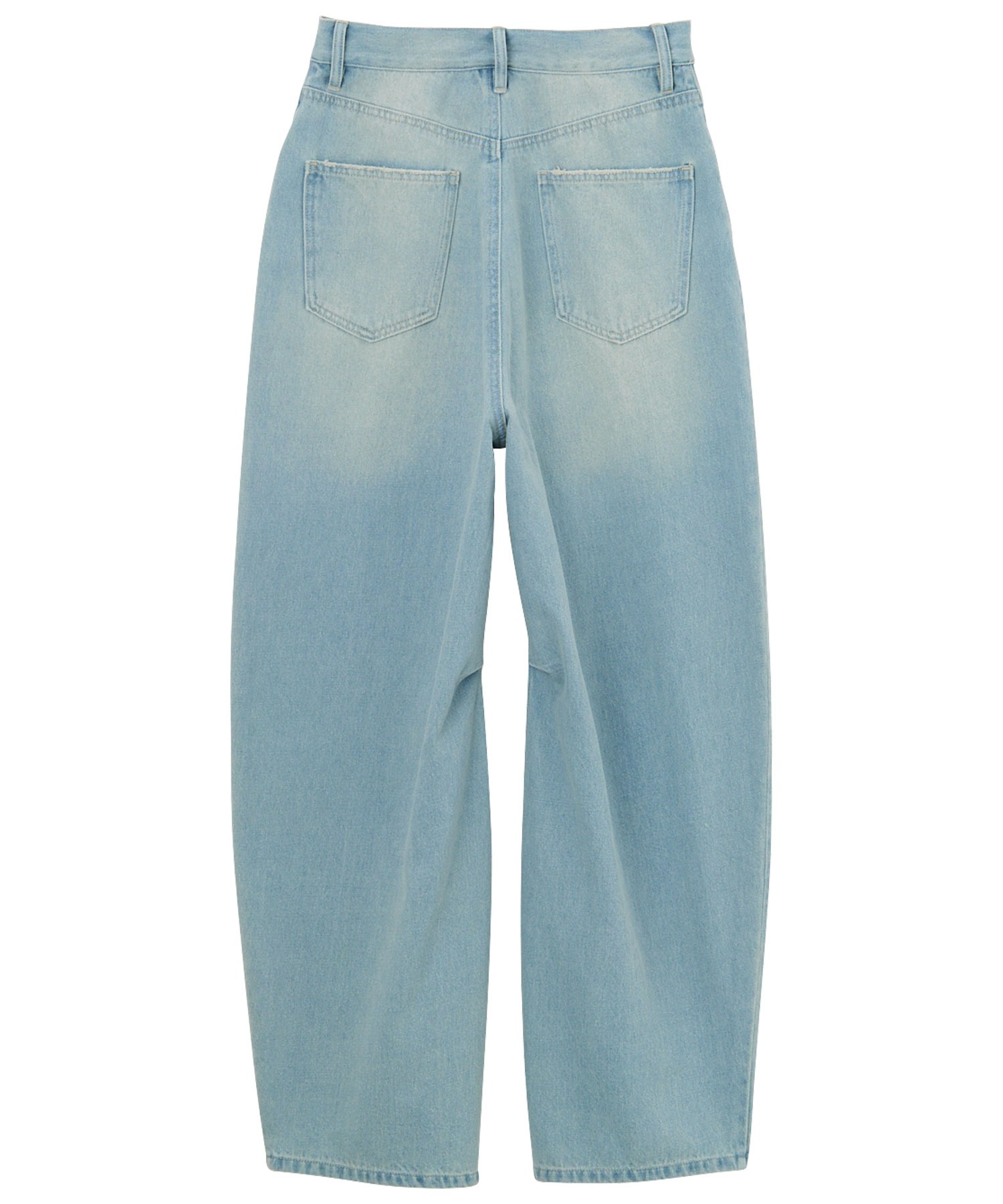 美脚魅せバレルレッグカーブデニムパンツ | ファッション通販サイト NUGU