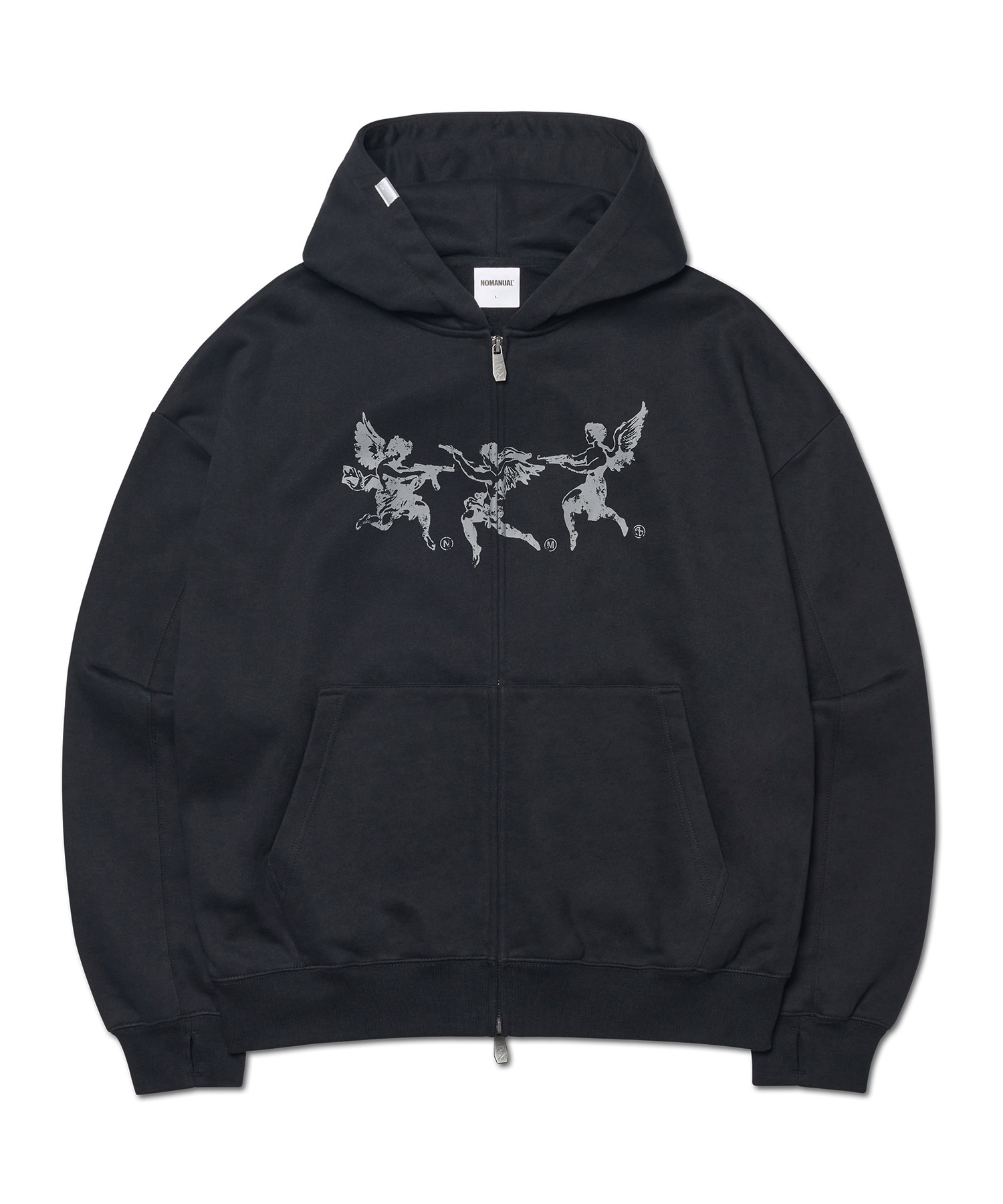G.A HOODED ZIP-UP - BLACK | ファッション通販サイト NUGU