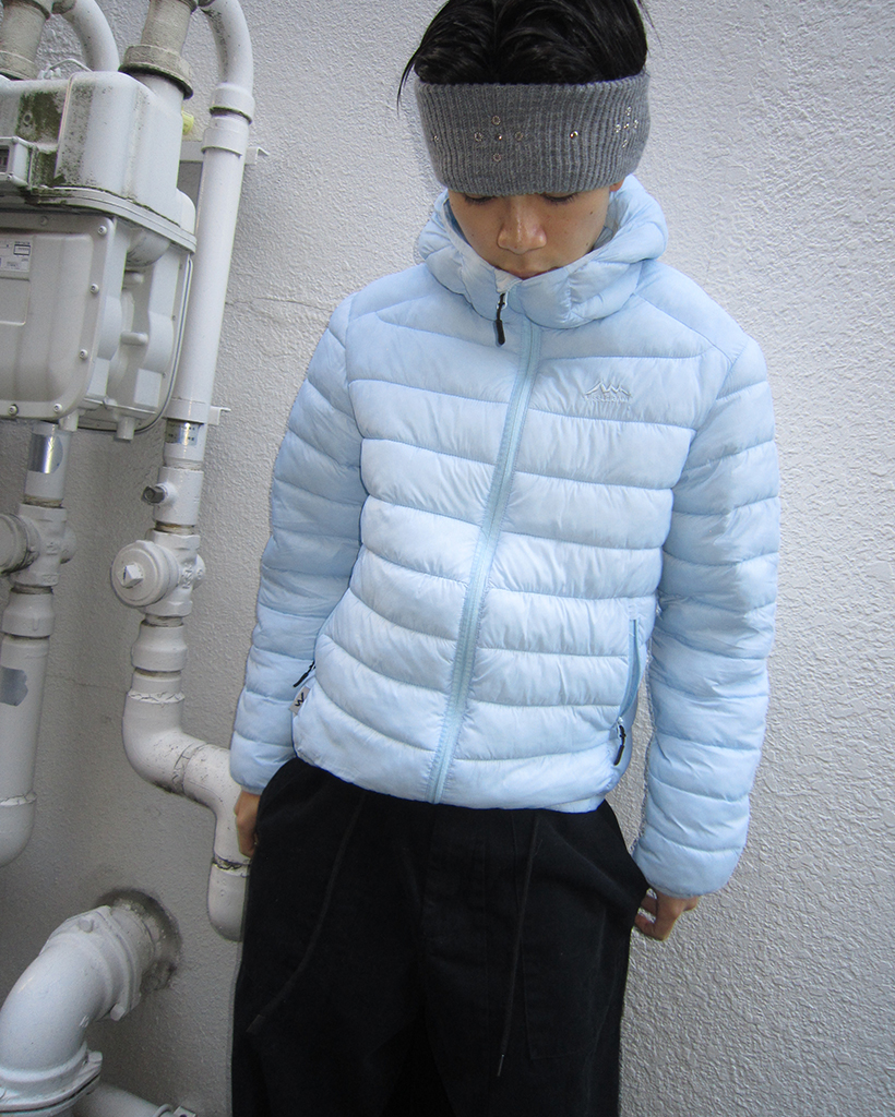 マウンテントステッチスフードフェイクダウン | ファッション通販