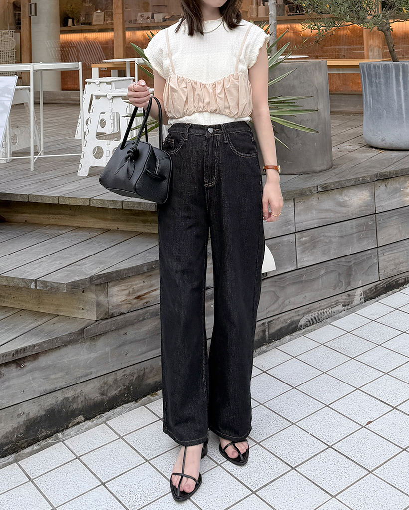 シャーリングクロップドビスチェ | ファッション通販サイト NUGU