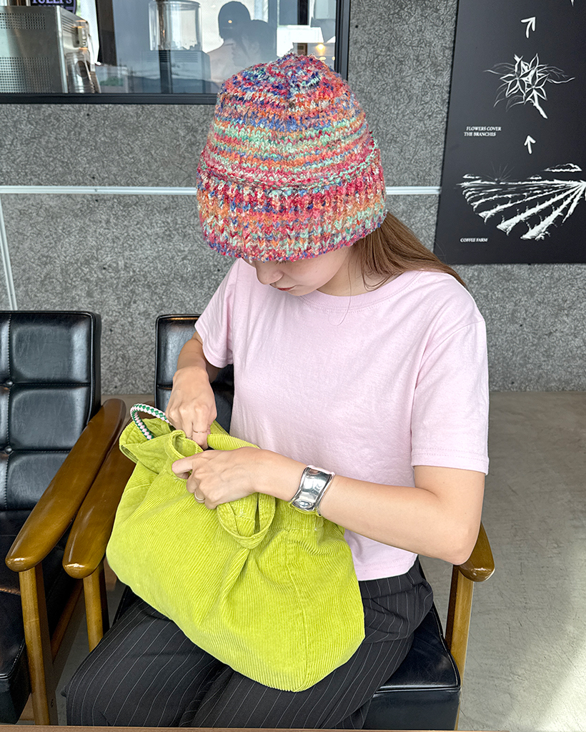 レインボーカラーニットバケットハット | ファッション通販サイト NUGU