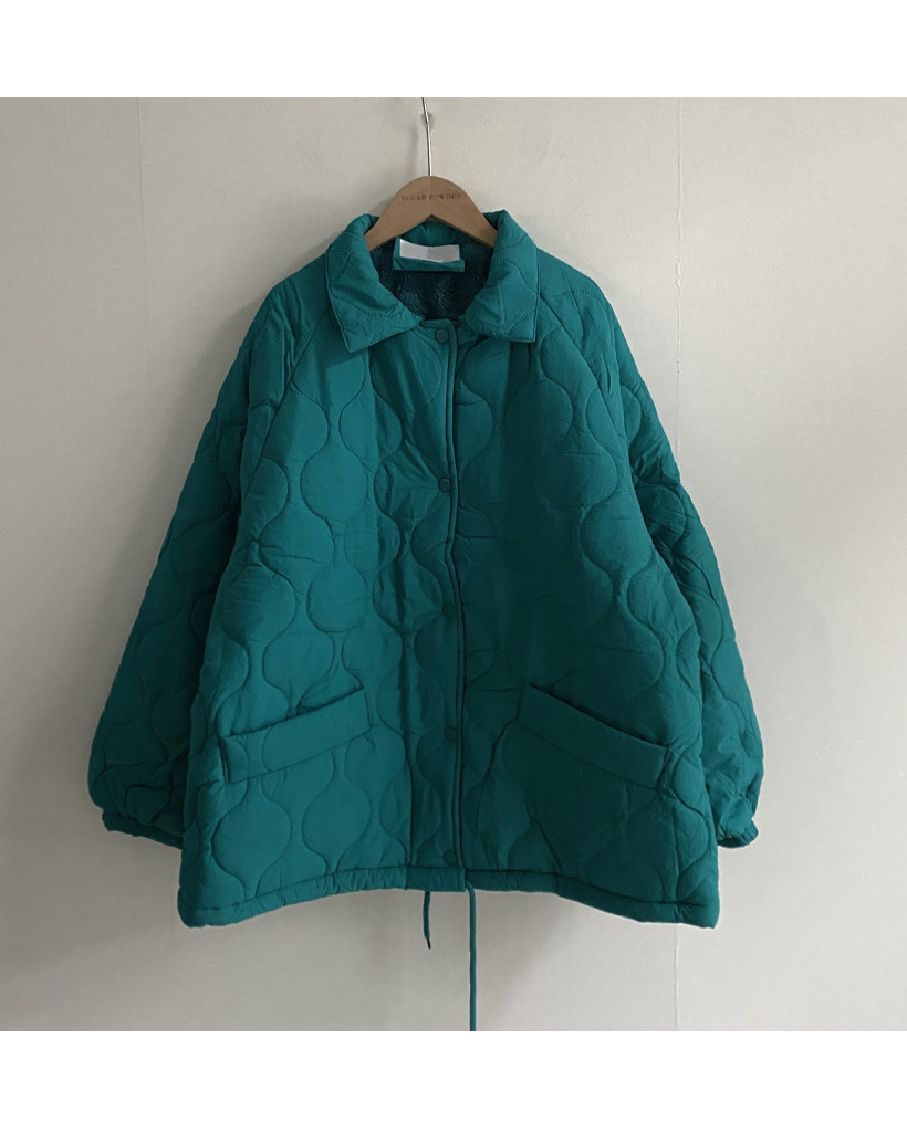 裏地起毛] オーバーサイズキルティングダウンジャケット(6color