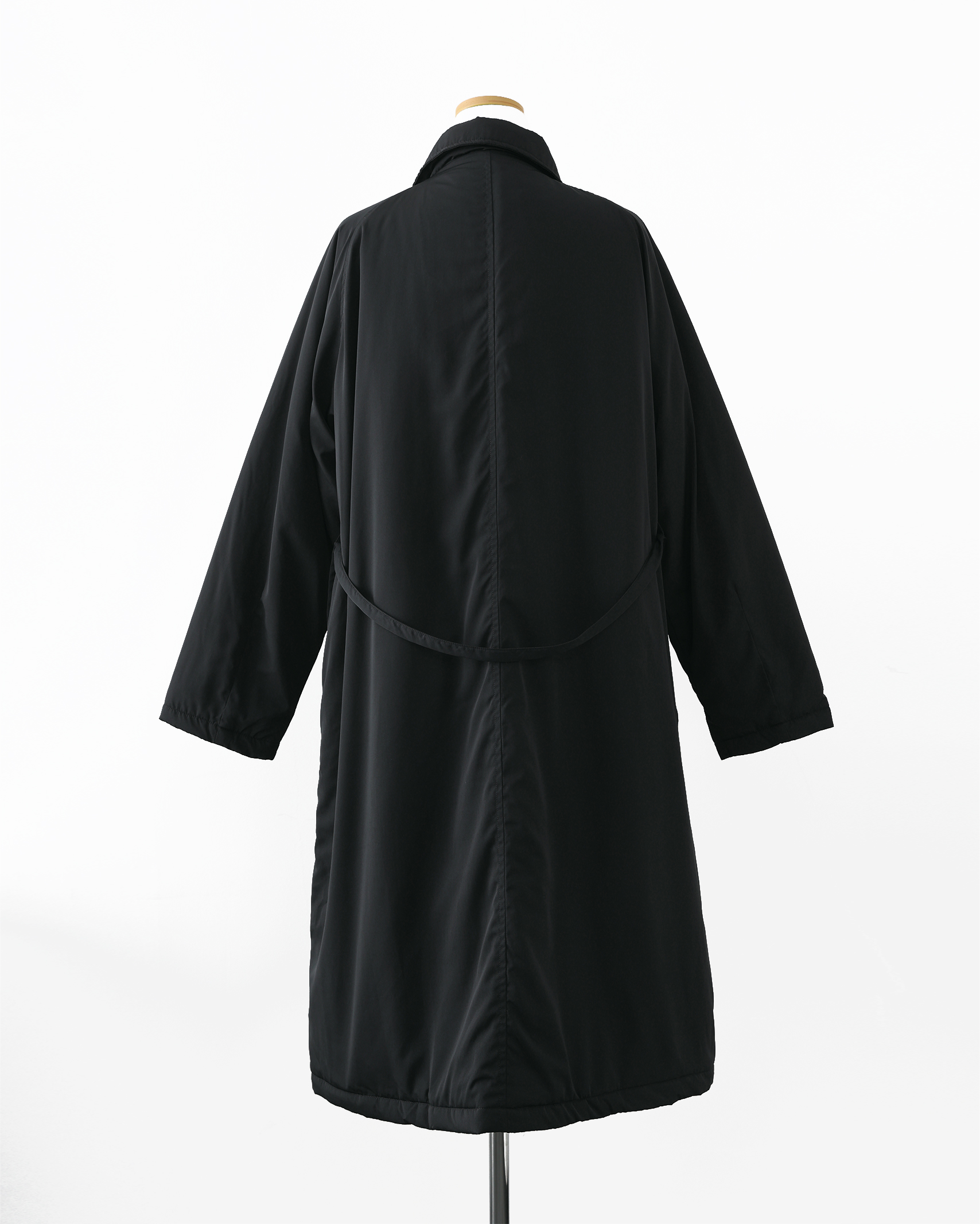 ORIGINAL) ライトパデッドロングコート (washing black