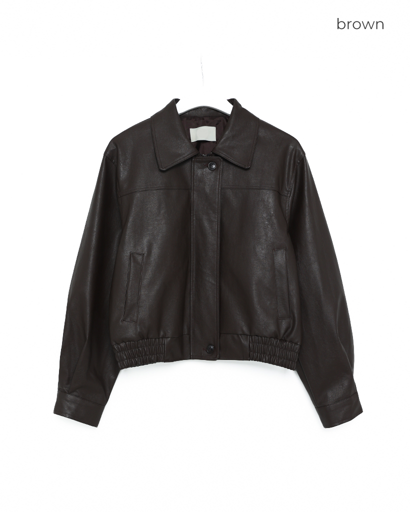 クロップドレザージャケット | ファッション通販サイト NUGU