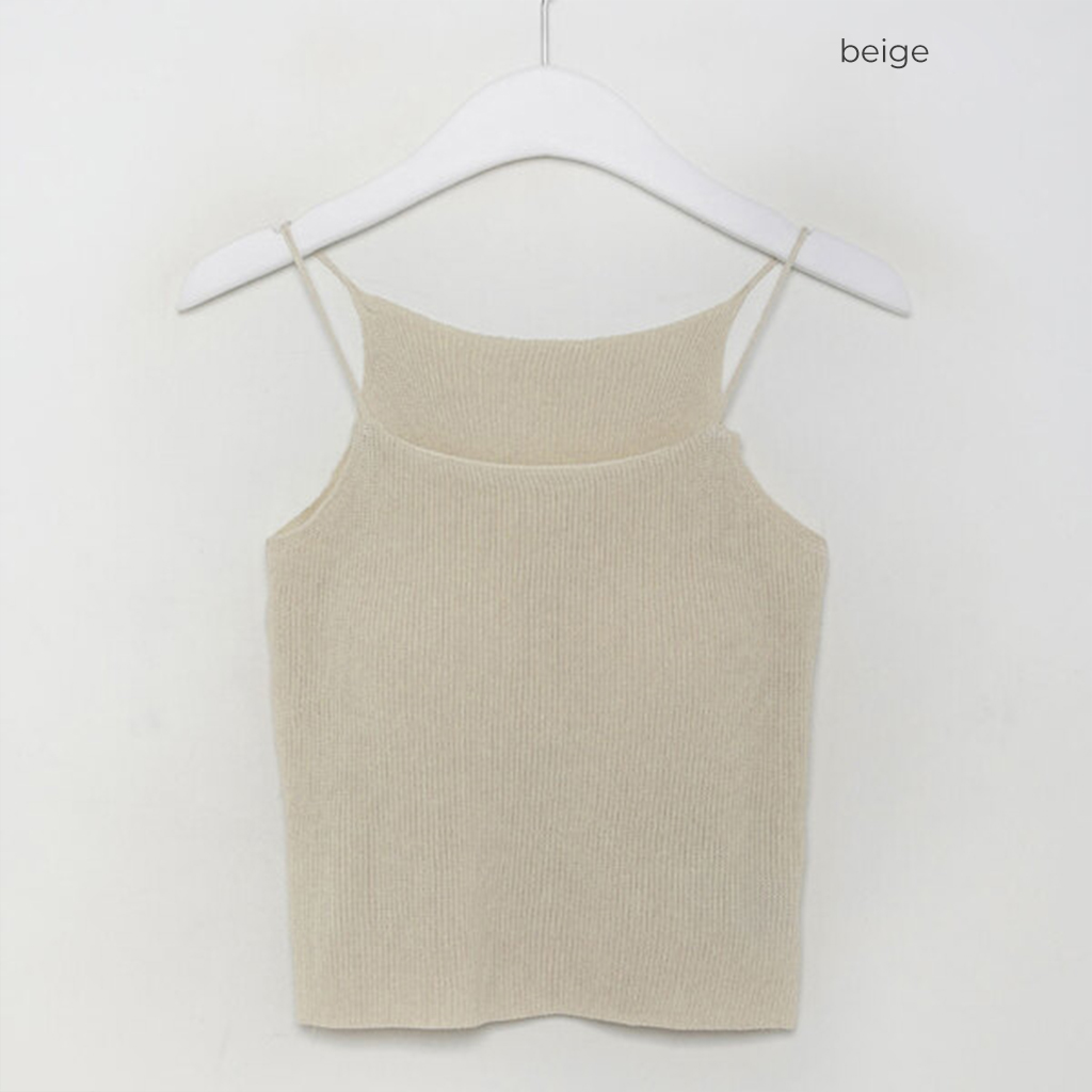 カップ付きニットキャミソール | ファッション通販サイト NUGU