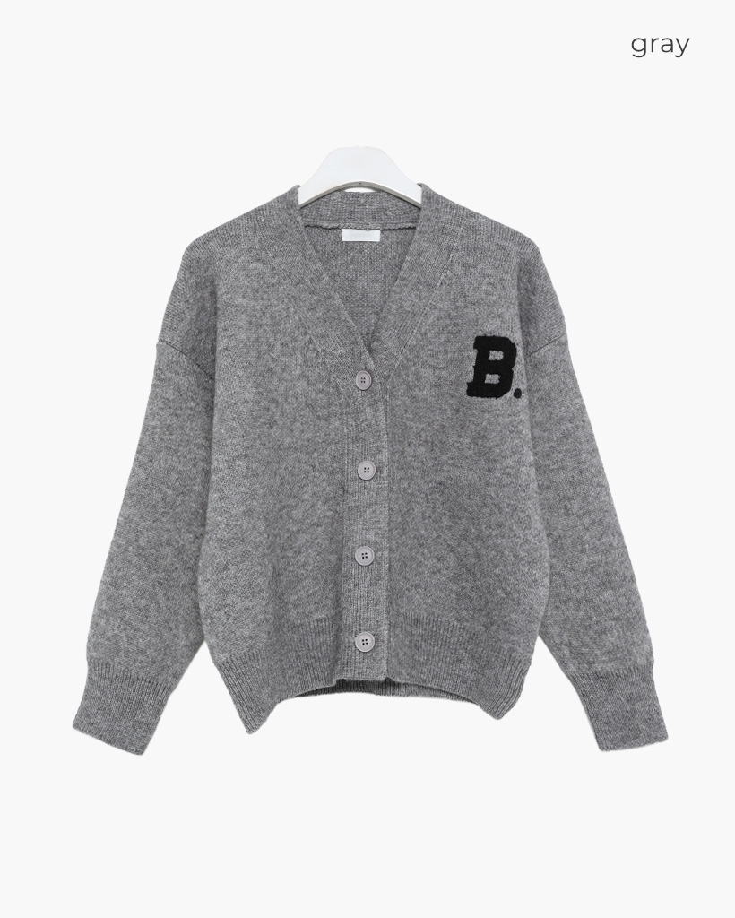 BロゴVネックカーディガン | ファッション通販サイト NUGU