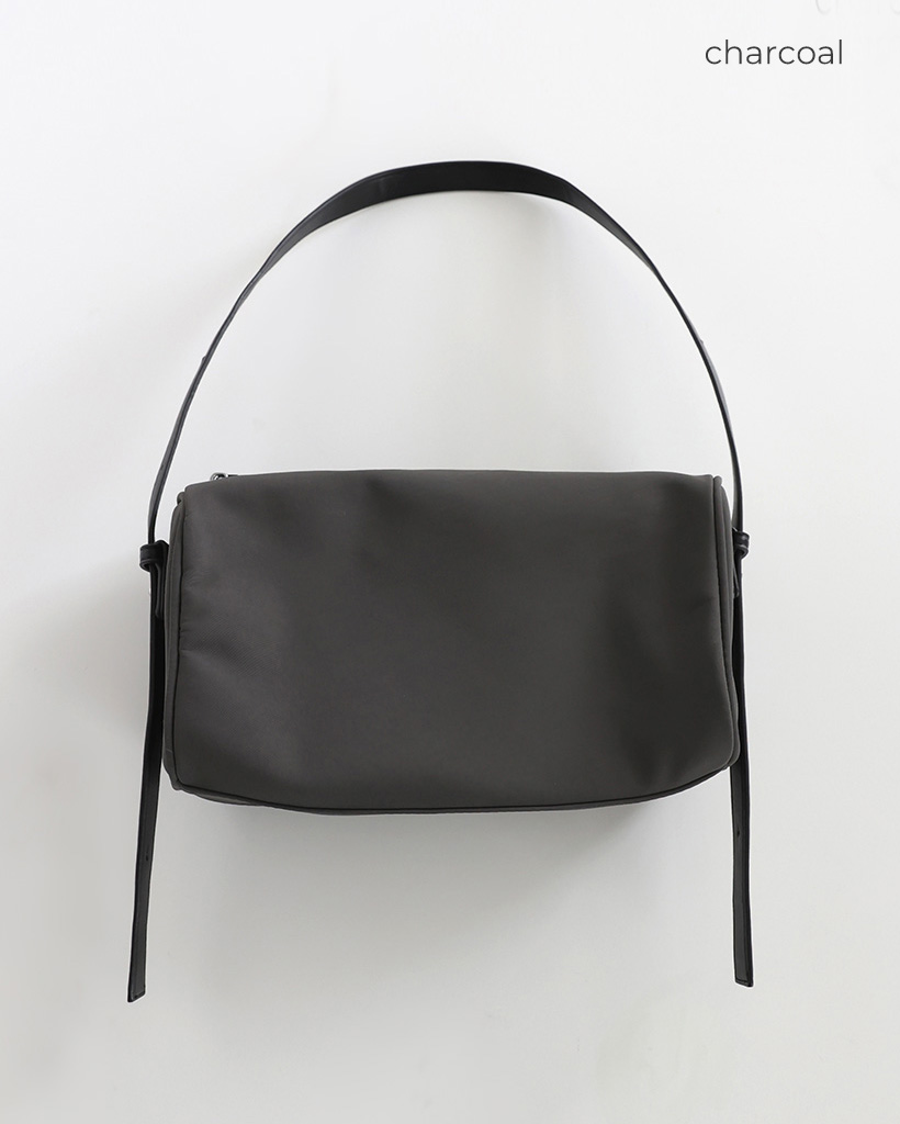 6回再販](ORIGINAL) レクタングルショルダーバッグ (charcoal
