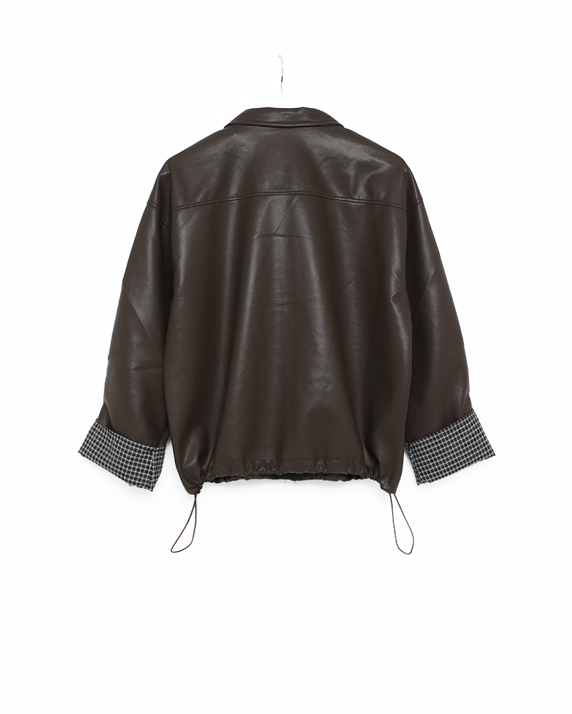 チェックポイントレザージャケット | ファッション通販サイト NUGU