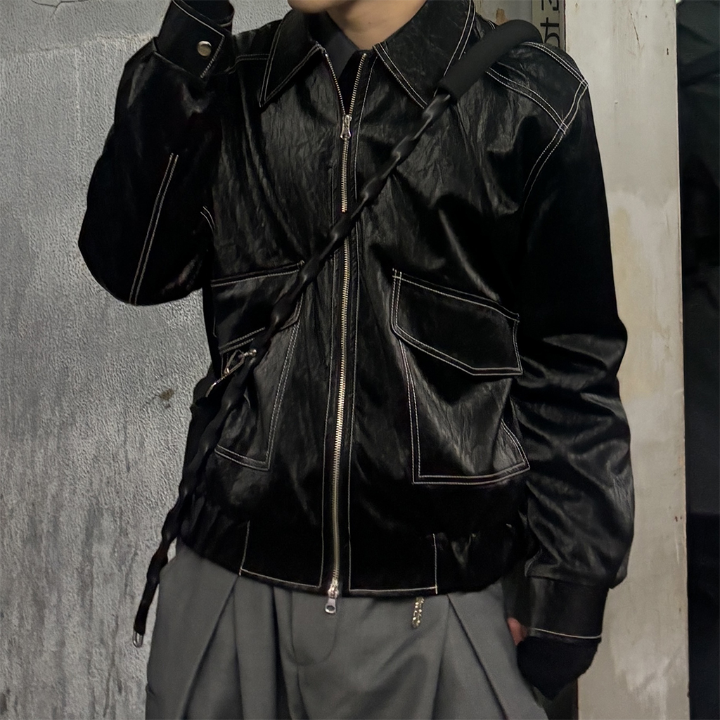 ジュークデップヴィーガンレザージャケット | ファッション通販サイト NUGU