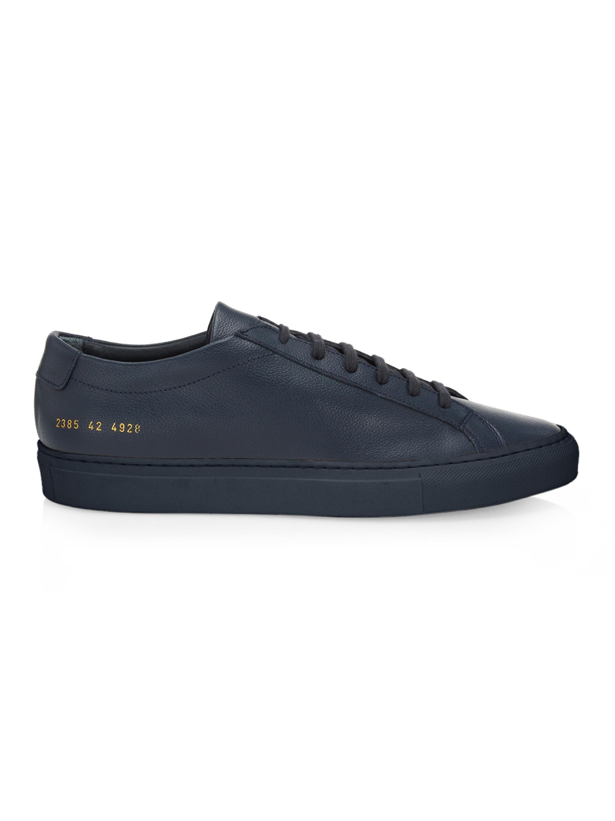 Common Projects Men's Original Achilles Leather Low-Top Sneakers