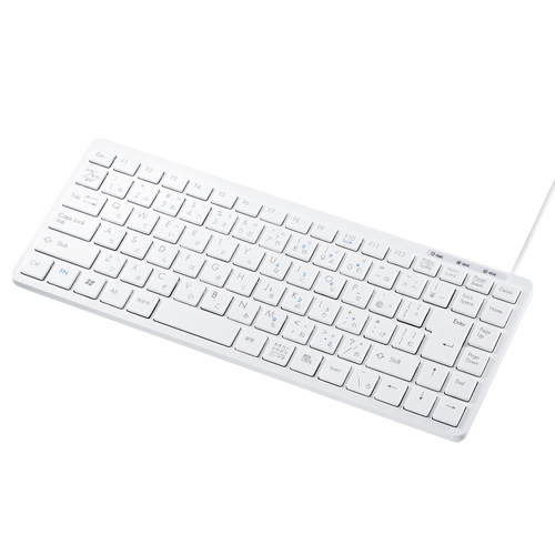SKB-SL27W【USBスリムキーボード（ホワイト）】誤入力を減らすアイソ