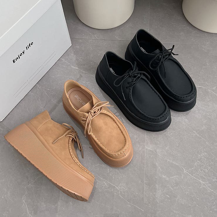 厚底 プラットフォーム スニーカーライク NEO モカシン 2443[品番