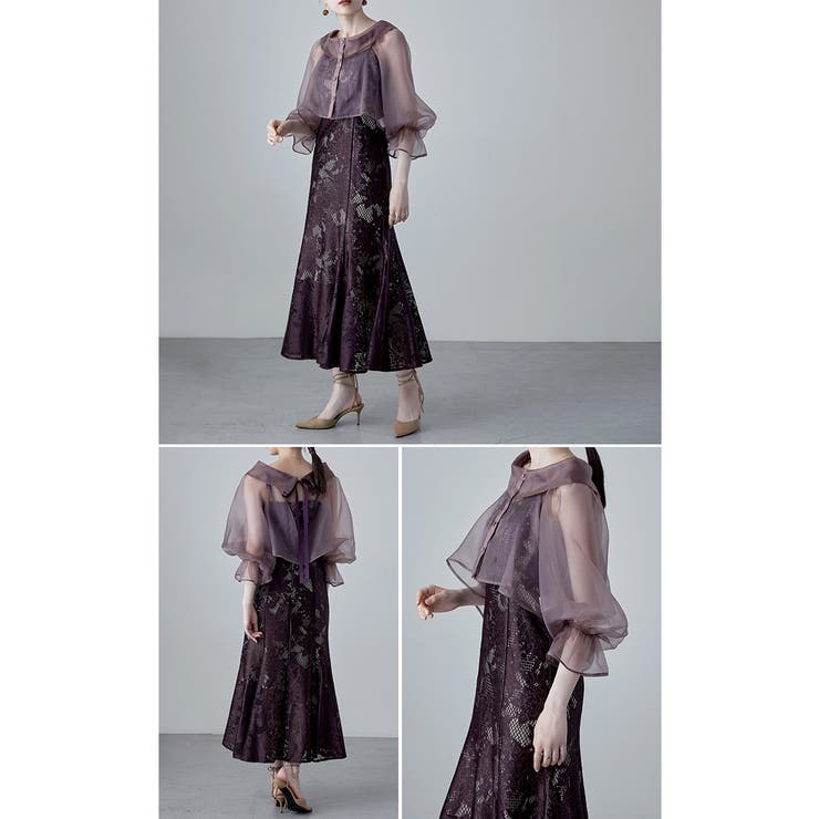 etoll エトル シアーブラウス&マーメイドキャミソール[品番