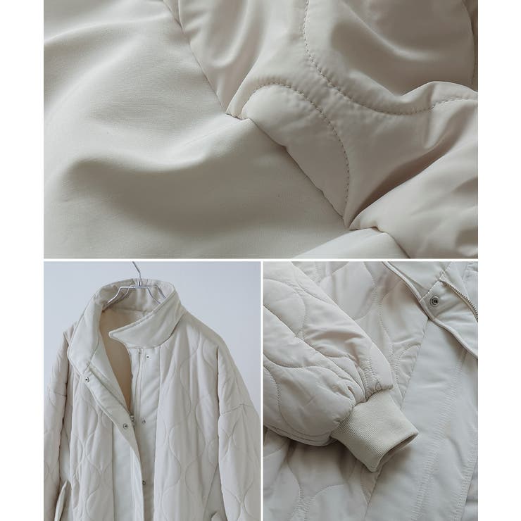 etoll エトル キルティング切替オフラインロングコート[品番