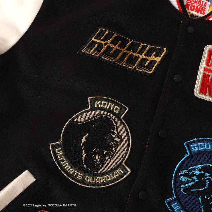 ゴジラVSコング】 リバーシブルスタジャン（大人）[品番：FOKK0021229