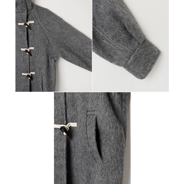 ニット シャギー ダッフルコート[品番：AZ000004513]｜andme