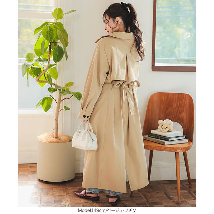 プチレタス ] ロングトレンチコート［K1288］[品番：KO000014280