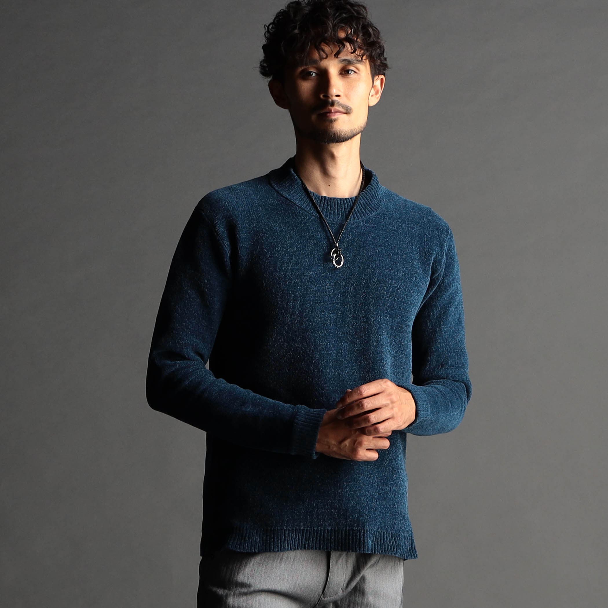 ダブルフェイスモールモックネックニット[品番：NICW0006134]｜NICOLE