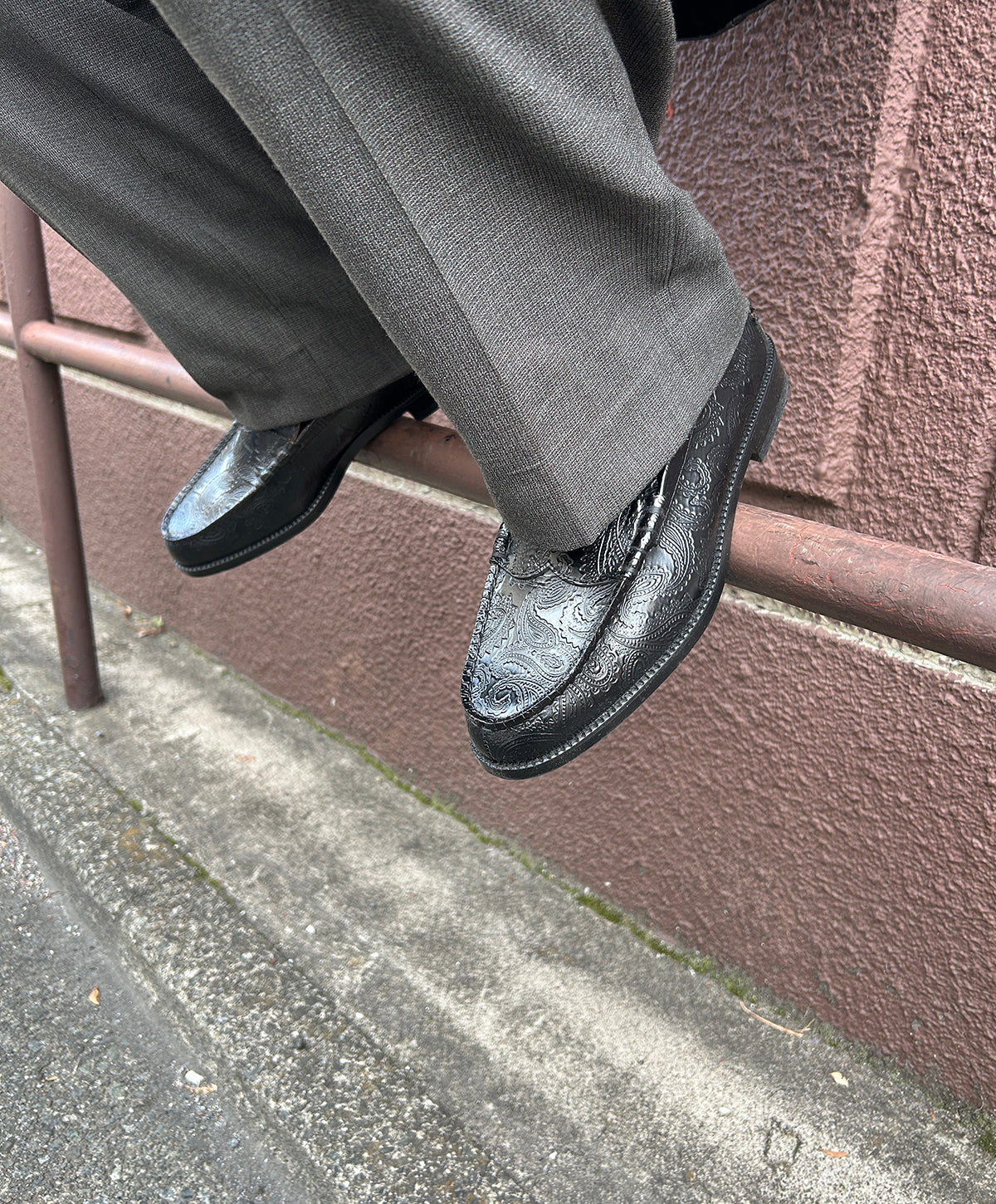 25 SNAP -BLACK PAISLEY- – THE KENFORD FINESHOES