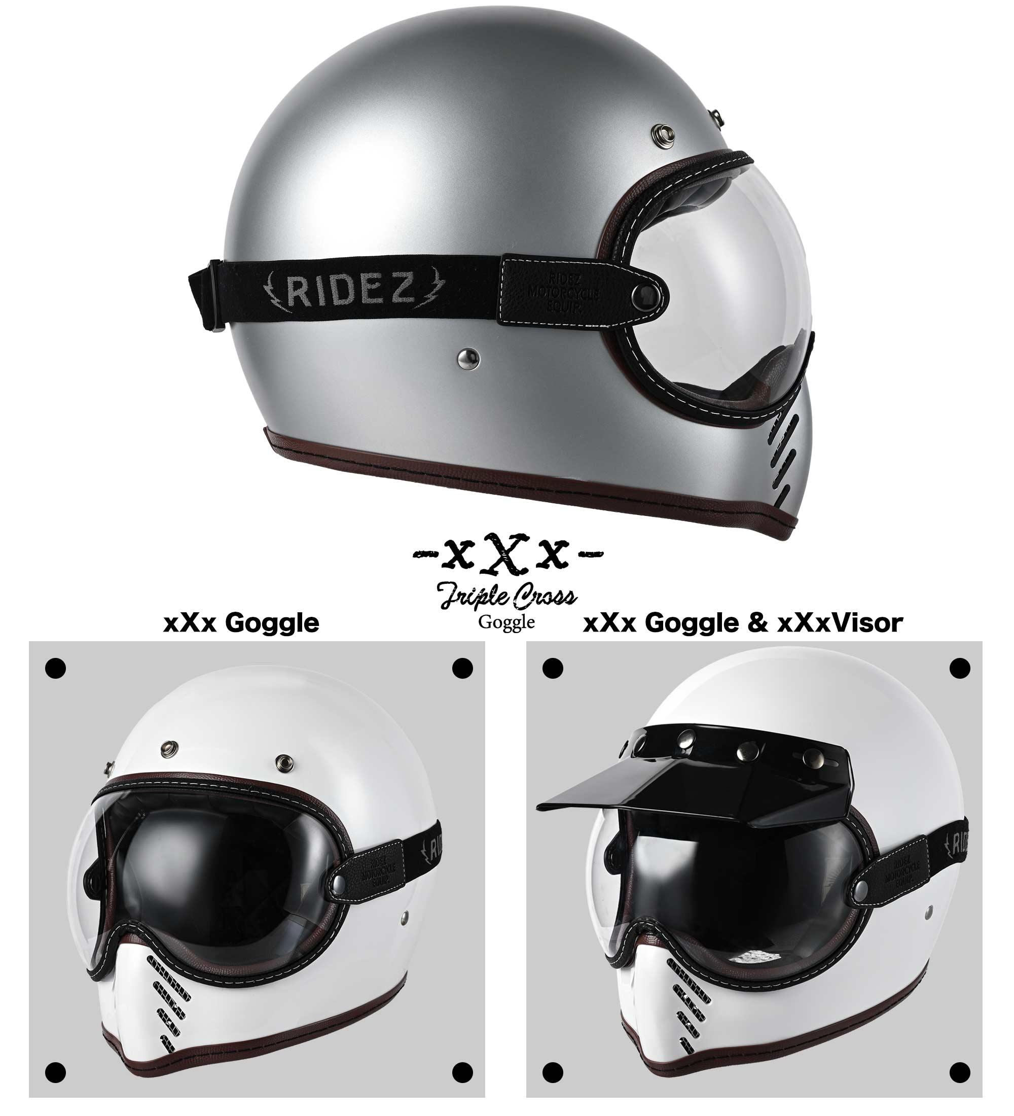 RIDEZ TRIPLE CROSS GOGGLE | バイク用品はRIDEZ