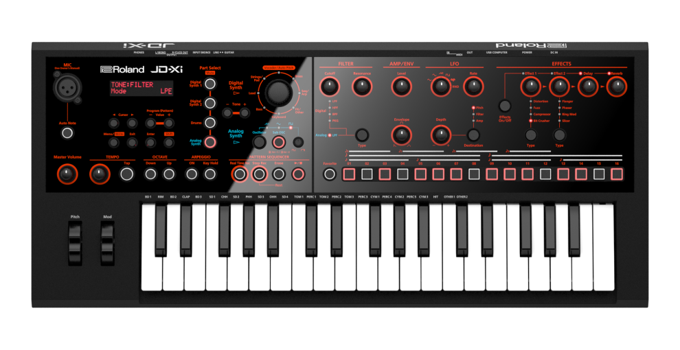 Roland - JD-Xi | İnteraktif Analog ve Dijital Crossover Synthesizer