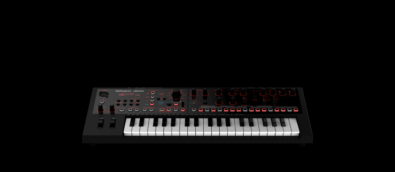 Roland - JD-Xi | İnteraktif Analog ve Dijital Crossover Synthesizer