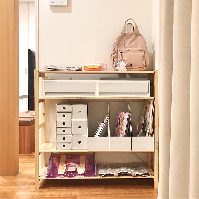 パイン材ユニットシェルフ奥行25cmタイプ・86cm幅・小 幅86×奥行26×高