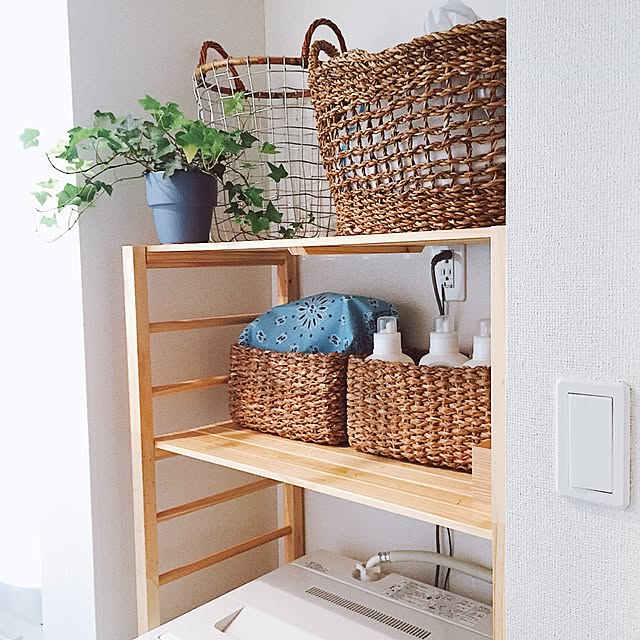 収納はお任せ♪ニトリと無印良品のナチュラルかご | RoomClip mag