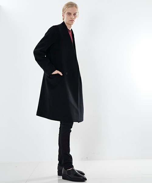 ETHOSENS（エトセンス）の「ノーカラーチェスターコート（）」 - WEAR