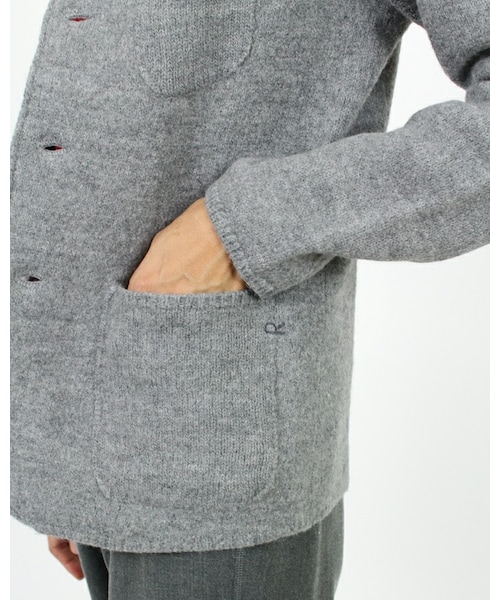 45R（フォーティファイブアール）の「フロートアルパカ縮絨ジャケット