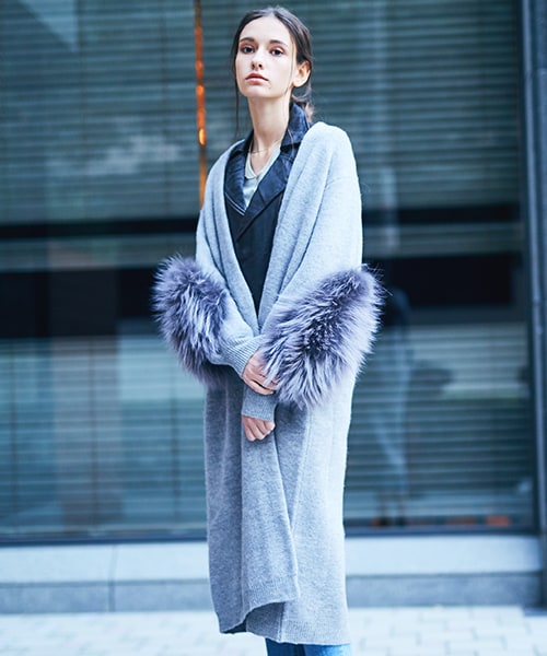 UN3D.（アンスリード）の「【12/15入荷!】スリーブファーニット