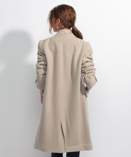 PLST（プラステ）の「PLST ウールモッサカラーレスコート（）」 - WEAR