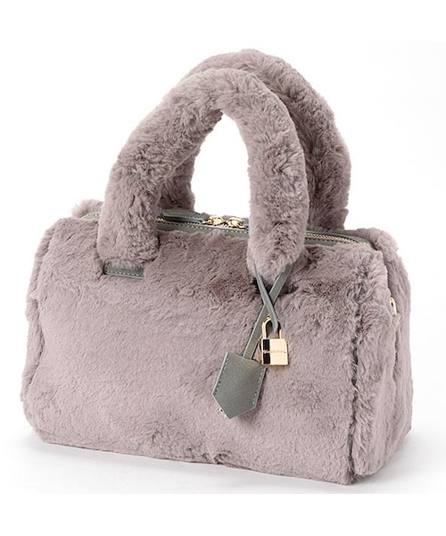 Samantha Thavasa（サマンサタバサ）の「ファー ボストンBAG/サマンサ