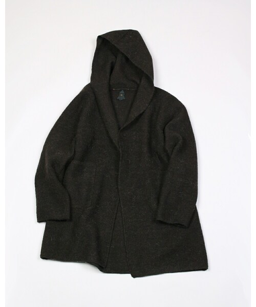 45R（フォーティファイブアール）の「ウールアルパカ縮絨フードコート