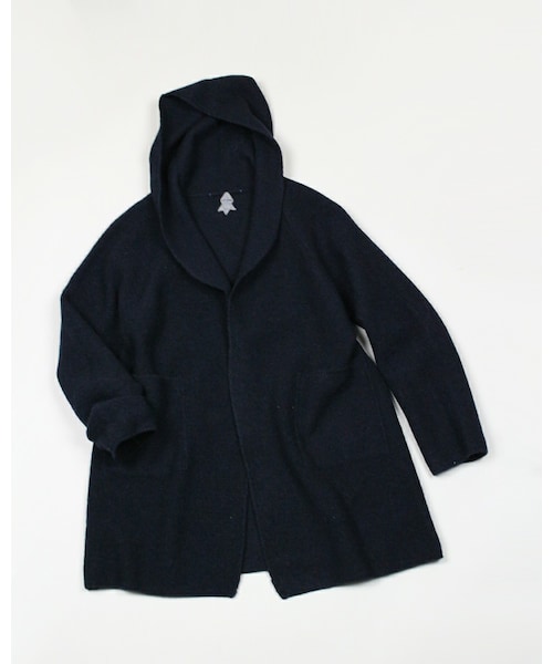 45R（フォーティファイブアール）の「ウールアルパカ縮絨フードコート