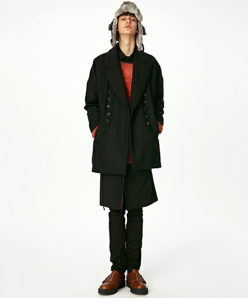 SHAREEF（シャリーフ）の「W-FACE MIDDLE COAT ブラック（）」 - WEAR