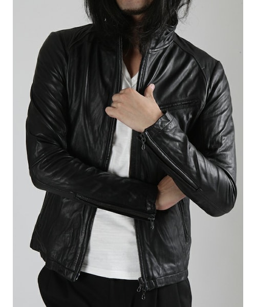 SHELLAC（シェラック）の「カウレザー ドラムダイ スタンドネック