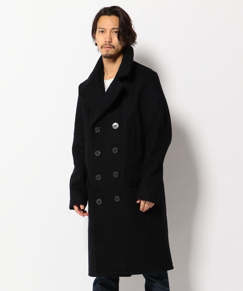 schott（ショット）の「Schott/ショット/LONG MELTON PEACOAT/ロング