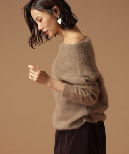 BABYLONE（バビロン）の「5G Cラクーンオフショルプルオーバー