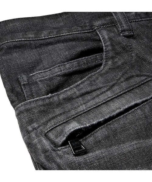 BALMAIN（バルマン）の「Balmain Regular-Fit Washed-Denim Biker