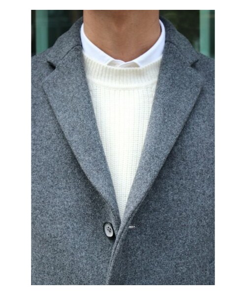 EDIFICE（エディフィス）の「100Sメルトン ショートチェスターコート