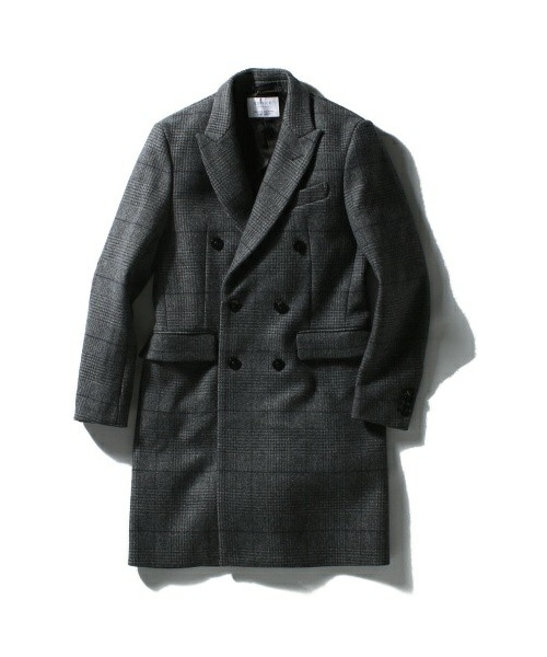 EDIFICE（エディフィス）の「グレンチェックメルトン ダブルチェスター