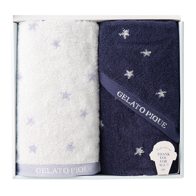 ジェラート ピケ[gelato pique]のフェイスタオル2枚セット｜お祝い