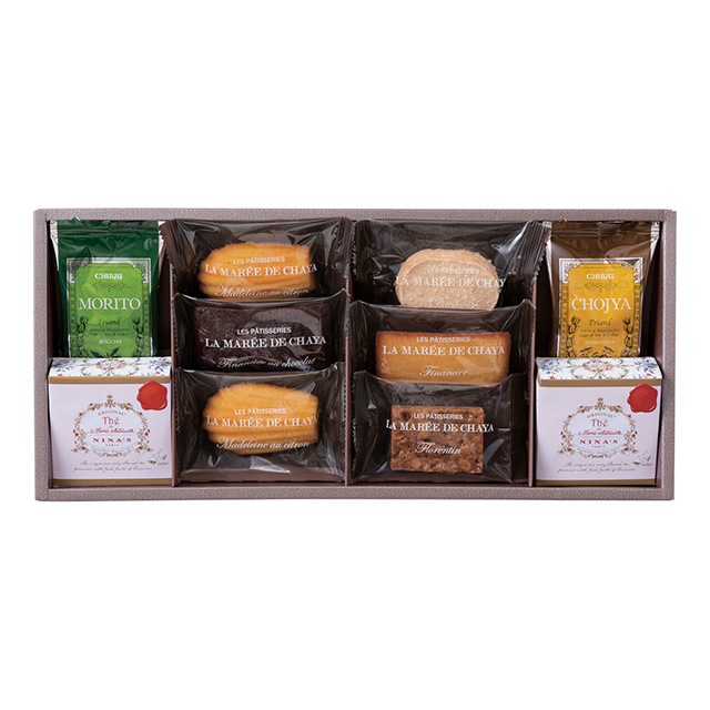 ラ・マーレ・ド・チャヤ[LA MARÉE DE CHAYA]の焼菓子8個と紅茶詰合せ