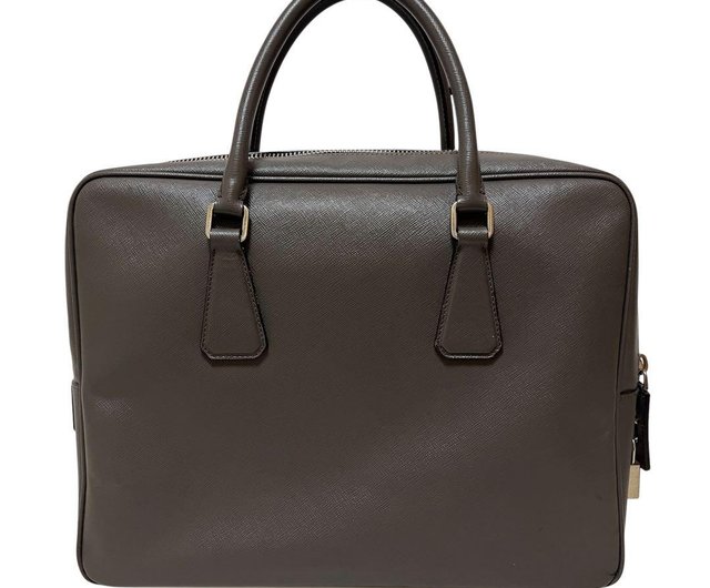 本物 PRADA プラダ ブリーフケース ビジネスバッグ サフィアーノ