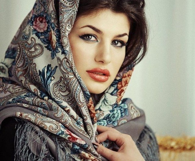 30% OFF] Russia Pavlovo Posad Russian Shawl 100% Wool Scarf