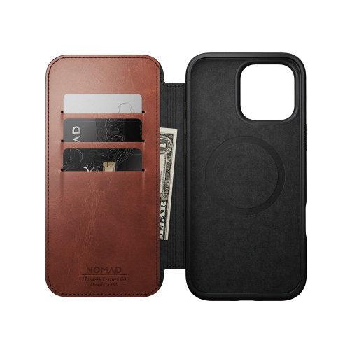 台湾 【NOMAD】モダンなホーウィンレザーケース - iPhone 16 Pro Max