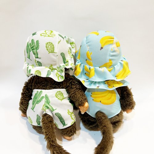 台湾 モンチッチS_17cmぬいぐるみ_ハンドメイド 人形着せ替え服 【水着