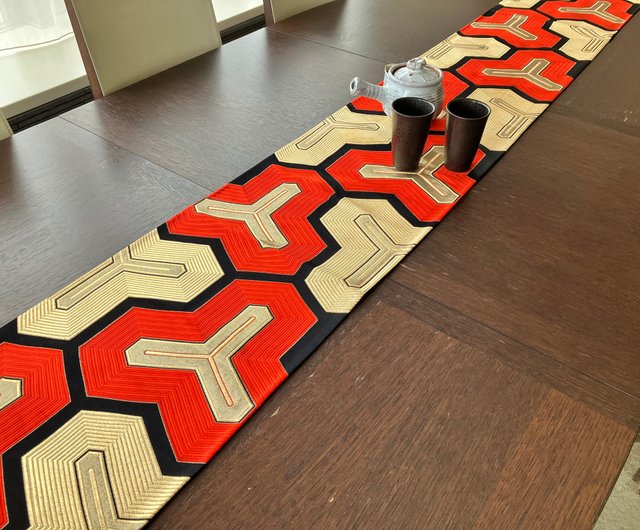 西陣織 着物 帯 テーブルランナー NTR001 Japanese style by C